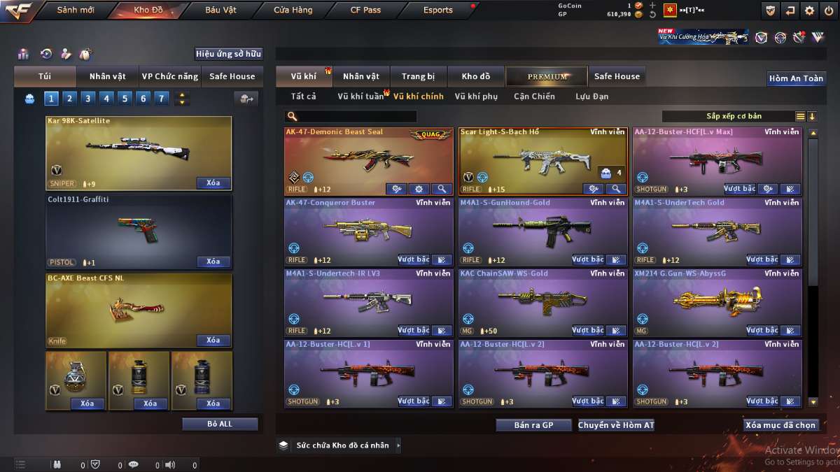 shop acc cf uy tin gia re
